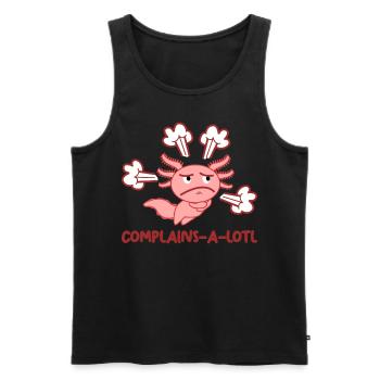 Axolotl Axolotls - Männer Premium Bio Tank Top - Schwarz - Vorne - AI Model Male 178 light (178cm)