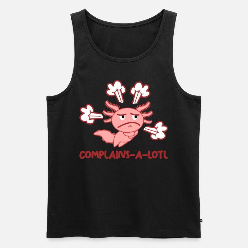Axolotl Axolotls - Männer Premium Bio Tank Top - Schwarz