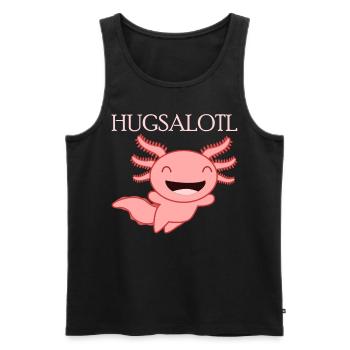 Câlin câlins axolotl câlin axolotls - Débardeur bio Premium Homme - noir - Devant - Michal (187cm)