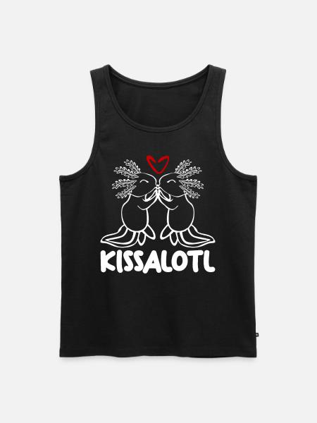 Embrasser Axolotl Embrasser Axolotls - Débardeur bio Premium Homme - noir