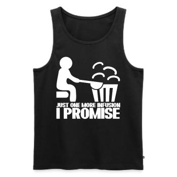 Wellness Sauna Saunas - Männer Premium Bio Tank Top - Schwarz - Vorne - AI Model Male 178 light (178cm)