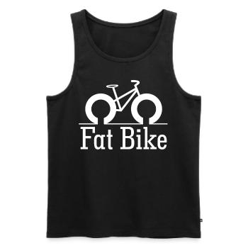 Fatbike Fat Bike - Débardeur bio Premium Homme - noir - Devant - AI Model Male 178 light (178cm)