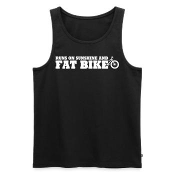 Fatbike Fat Bike - Débardeur bio Premium Homme - noir - Devant - AI Model Male 178 light (178cm)