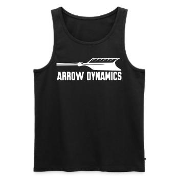 Archery Bow Shooting - Men's Premium Organic Tank Top - black - Front - AI Model Male 178 light (178cm)