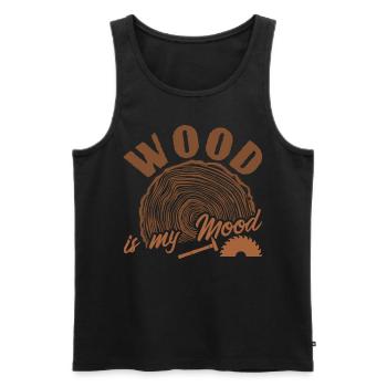 Carpenter Lumberjack Wood - Männer Premium Bio Tank Top - Schwarz - Vorne - Michal (187cm)