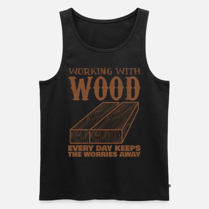 Carpenter - Männer Premium Bio Tank Top - Schwarz