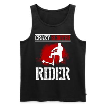 Kick Scooter Stunt Scooter Kick Skater Scooter - Männer Premium Bio Tank Top - Schwarz - Vorne - AI Model Male 178 light (178cm)