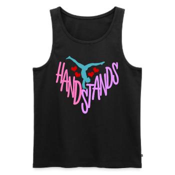 Gymnast Handstands Handstand Gymnastics - Männer Premium Bio Tank Top - Schwarz - Vorne - AI Model Male 178 light (178cm)
