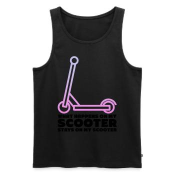 Scooter Rider Kick Skater Scooter Kick Scooter - Männer Premium Bio Tank Top - Schwarz - Vorne - AI Model Male 178 light (178cm)