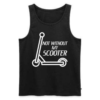 Kick Scooter Rider - Men's Premium Organic Tank Top - black - Front - AI Model Male 178 light (178cm)