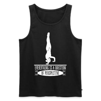 Gymnast Handstand Gymnastics Handstands - Männer Premium Bio Tank Top - Schwarz - Vorne - AI Model Male 178 light (178cm)