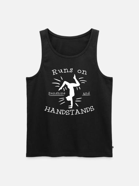 Gymnast Gymnastics Handstands Handstand - Men's Premium Organic Tank Top - black