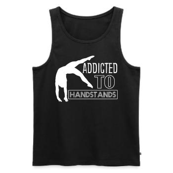 Handstand Gymnastics Gymnast Handstands - Männer Premium Bio Tank Top - Schwarz - Vorne - AI Model Male 178 light (178cm)