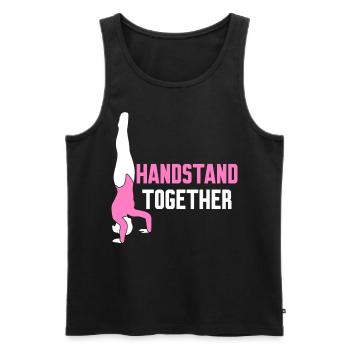 Gymnast Handstand Handstands - Männer Premium Bio Tank Top - Schwarz - Vorne - AI Model Male 178 light (178cm)