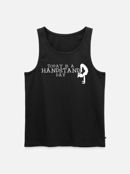 Håndstand Gymnast Håndstand - Herre Premium økologisk tanktop - sort
