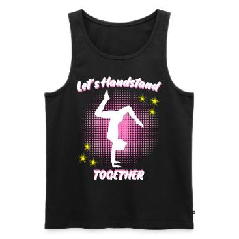 Handstands Gymnast Handstand - Männer Premium Bio Tank Top - Schwarz - Vorne - AI Model Male 178 light (178cm)