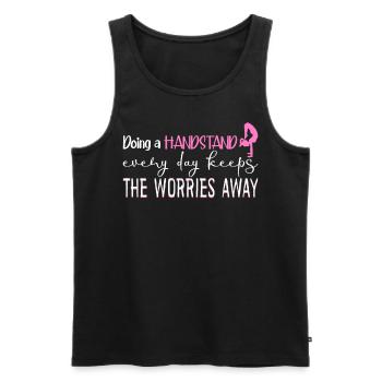 Handstands Handstand Gymnast - Männer Premium Bio Tank Top - Schwarz - Vorne - AI Model Male 178 light (178cm)