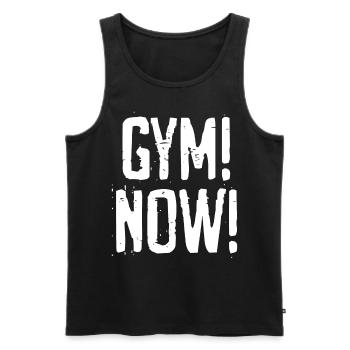 Bodybuilding Motivation Bodybuilder Gym - Men's Premium Organic Tank Top - black - Front - Michal (187cm)