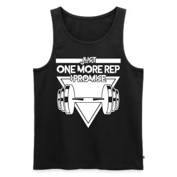 Bodybuilder Motivation Gym Bodybuilding - Men's Premium Organic Tank Top - black - Front - Michal (187cm)