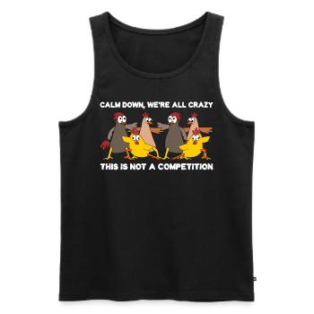 Chicken Chickens Farm Poultry Farmer - Männer Premium Bio Tank Top - Schwarz - Vorne - AI Model Male 178 light (178cm)