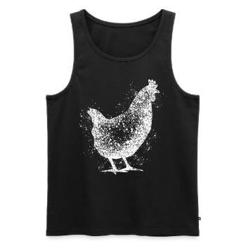 Chicken Farm Poultry Farmer Chickens - Männer Premium Bio Tank Top - Schwarz - Vorne - AI Model Male 178 light (178cm)