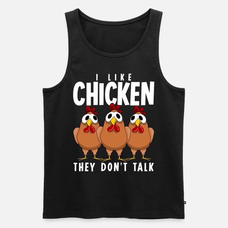 Poulet Fermier Poulets Volaille - Débardeur bio Premium Homme - noir