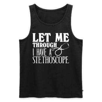 Medicine Anesthetist Doctor Nurse - Männer Premium Bio Tank Top - Schwarz - Vorne - Michal (187cm)