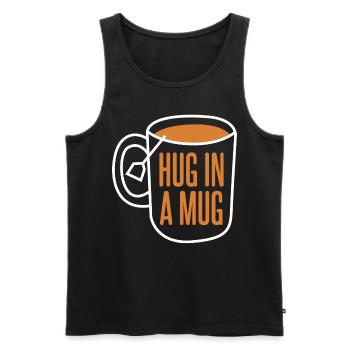 Cup Teapot Tea Tea Bag - Men's Premium Organic Tank Top - black - Front - AI Model Male 178 light (178cm)
