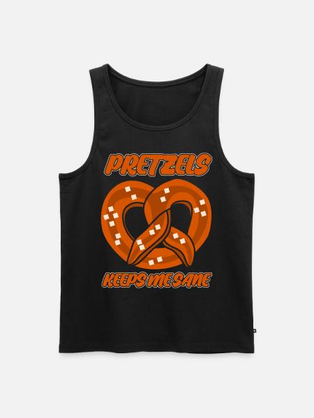 Pretzel Bakery Pretzels - Men's Premium Organic Tank Top - black