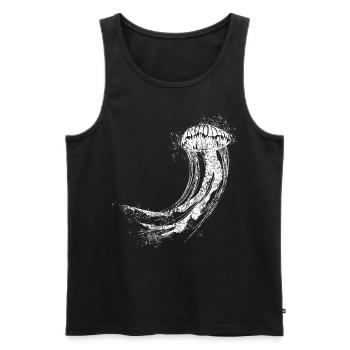 Jellyfish - Männer Premium Bio Tank Top - Schwarz - Vorne - Michal (187cm)