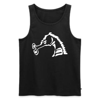 Seahorses Funny Seahorse - Männer Premium Bio Tank Top - Schwarz - Vorne - Michal (187cm)