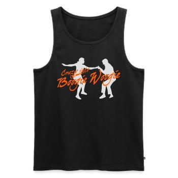Boogie Woogie Swing Dance Dancing - Männer Premium Bio Tank Top - Schwarz - Vorne - AI Model Male 178 light (178cm)