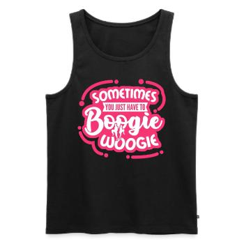 Boogie Woogie Boogie-Woogie Dancing - Men's Premium Organic Tank Top - black - Front - AI Model Male 178 light (178cm)