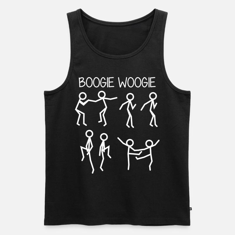 Boogie Woogie Dancing Boogie-Woogie - Männer Premium Bio Tank Top - Schwarz