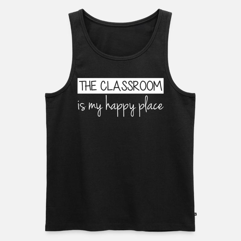 Enseignants, École, Étudiants, Enseignant, Enseignant - Débardeur bio Premium Homme - noir