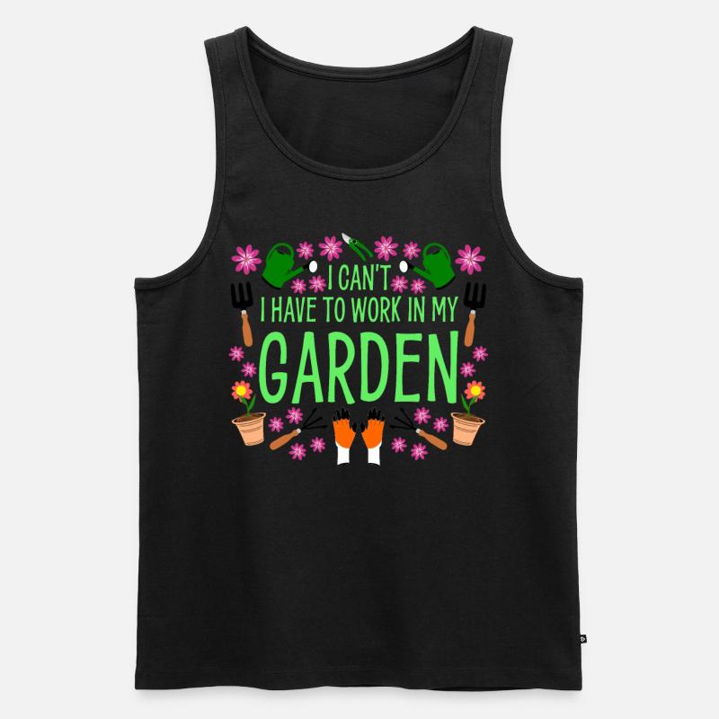 Garten Hobbygärtner Gärtner Galabauer - Männer Premium Bio Tank Top - Schwarz
