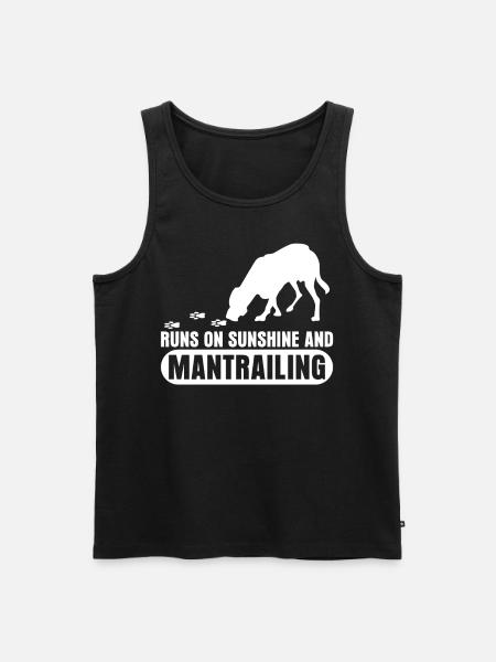 Mantrailing - Men's Premium Organic Tank Top - black