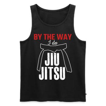 Ju-Jitsu Brasilian Jiu-Jitsu BJJ - Männer Premium Bio Tank Top - Schwarz - Vorne - AI Model Male 178 light (178cm)