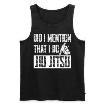 Ju-Jitsu BJJ Jujutsu - Männer Premium Bio Tank Top - Schwarz - Vorne - AI Model Male 178 light (178cm)