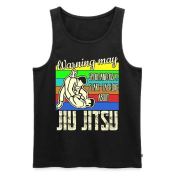 Ju-Jitsu Jujutsu Jiu-Jitsu - Männer Premium Bio Tank Top - Schwarz - Vorne - AI Model Male 178 light (178cm)
