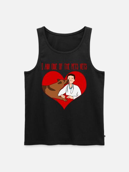 Veterinary Assistant Dog Veterinarian - Men's Premium Organic Tank Top - black