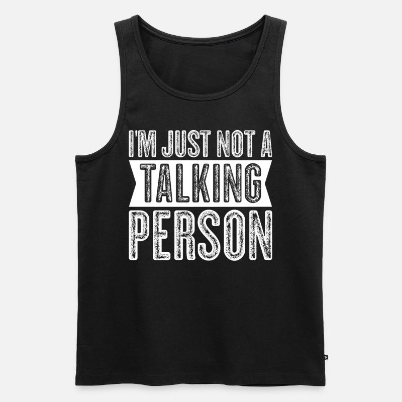 Misanthropist Grumpy Misanthrope - Männer Premium Bio Tank Top - Schwarz