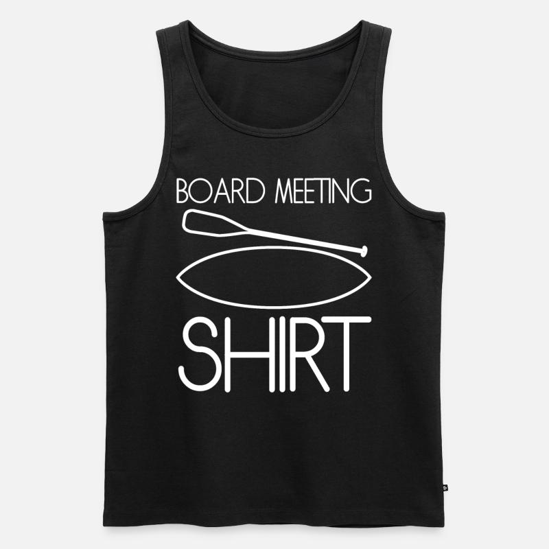 SUP-Board Meeting - Männer Premium Bio Tank Top - Schwarz