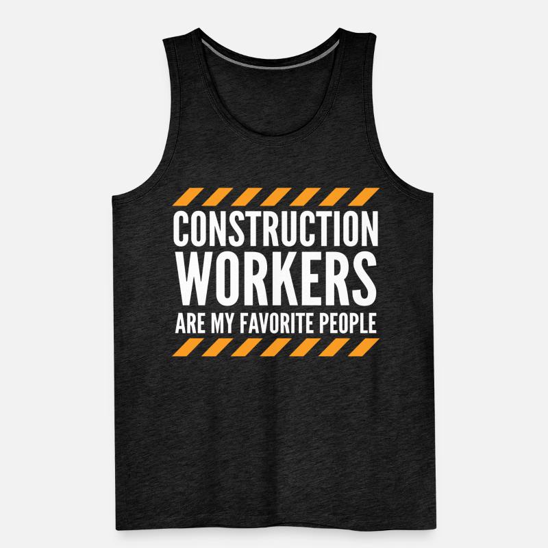 Construction Manager Construction Worker Men's Premium Organic Tank Top
