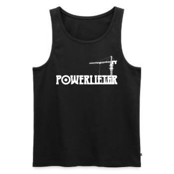 Construction Site Crane - Männer Premium Bio Tank Top - Schwarz - Vorne - Michal (187cm)