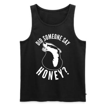 Honey Badgers Honeybadger Honey Badger - Männer Premium Bio Tank Top - Schwarz - Vorne - AI Model Male 178 light (178cm)