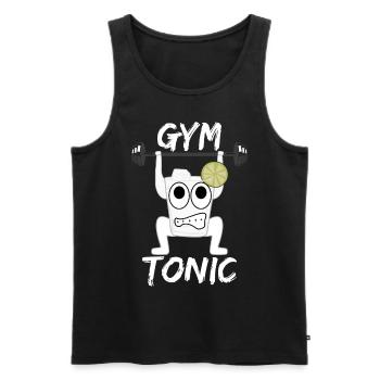 Gym Motivation Weightlifting - Männer Premium Bio Tank Top - Schwarz - Vorne - Michal (187cm)