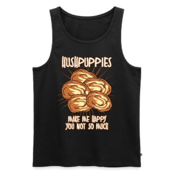 Hush Puppy Hushpuppies Hushpuppy - Men's Premium Organic Tank Top - black - Front - Michal (187cm)