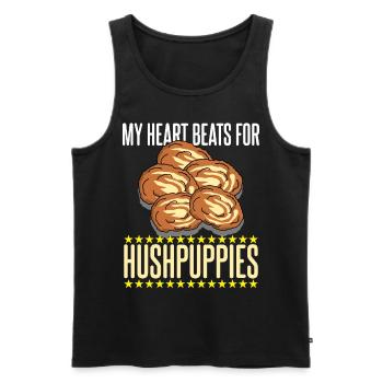 Hush Puppy Hushpuppy Hushpuppies - Men's Premium Organic Tank Top - black - Front - Michal (187cm)