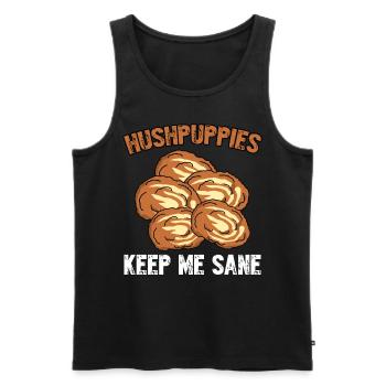 Hushpuppies Joke Hush Puppy Hushpuppy - Men's Premium Organic Tank Top - black - Front - Michal (187cm)